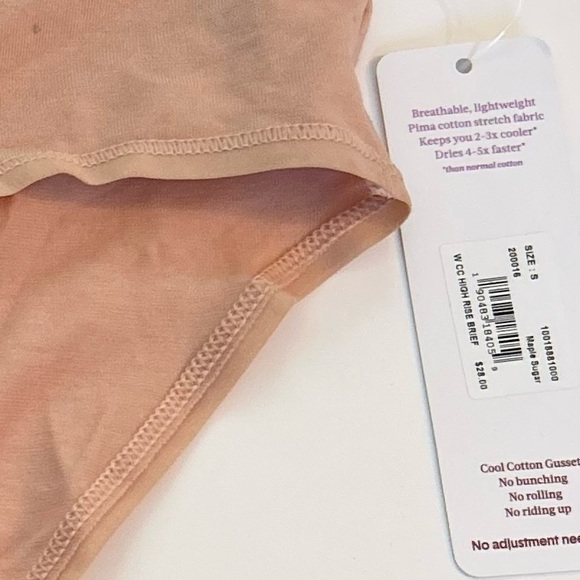 Tommy John Cool Cotton High Rise Brief Maple Sugar Small NWT - Picture 5 of 5